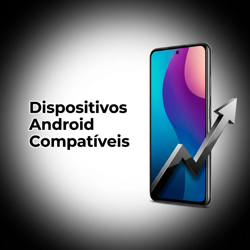 Dispositivos Android compatíveis com o app Aposta Ganha, incluindo Samsung, Motorola, Xiaomi, LG, Nokia e Realme